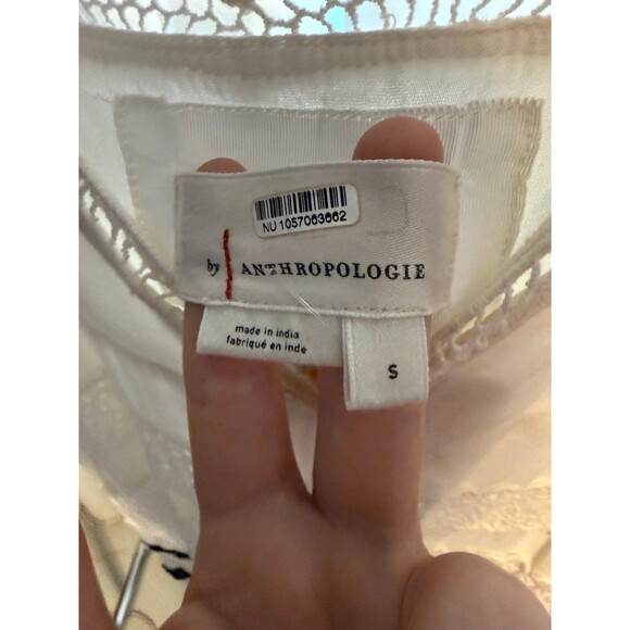 By Anthropologie Sleeveless V-Neck Lace Midi Dress Size Small - Picture 5 of 7